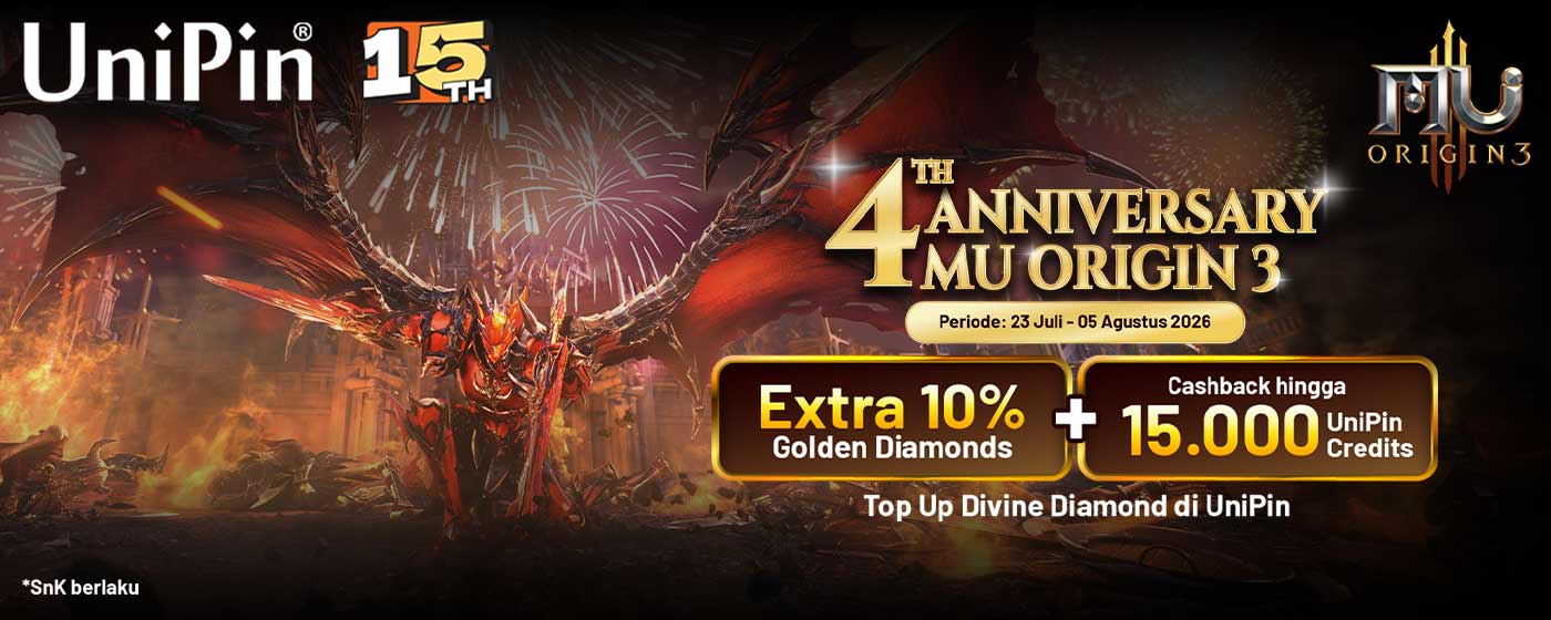 4 Tahun MU Origin 3: Bangkit Lebih Kuat, Raih Bonus Berlipat!